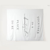 Quote Backdrop Banner Weddenschap Wandkleed (Voorkant (horizontaal))