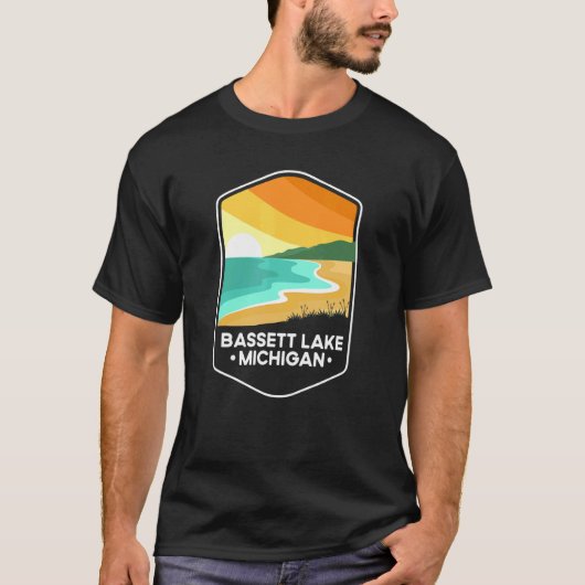 Quote Bassett Lake Loon Michigan T-shirt (Voorkant)