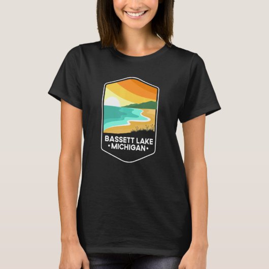 Quote Bassett Lake Loon Michigan T-shirt (Voorkant)