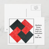 Quote-Briefkaart blokkeren Briefkaart (Voorkant / Achterkant)