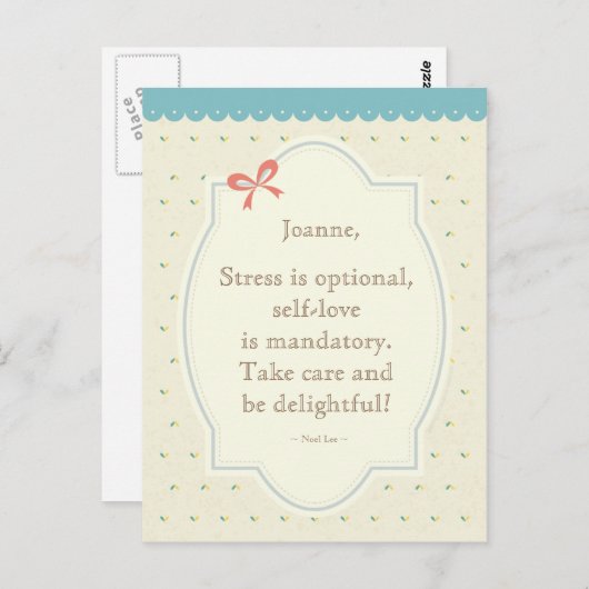  Quote Briefkaart - Grijs (Voorkant / Achterkant)