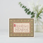 Quote Briefkaart of Mini Art (Staand voorkant)