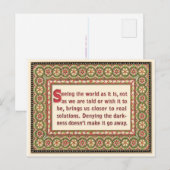 Quote Briefkaart of Mini Art (Voorkant / Achterkant)