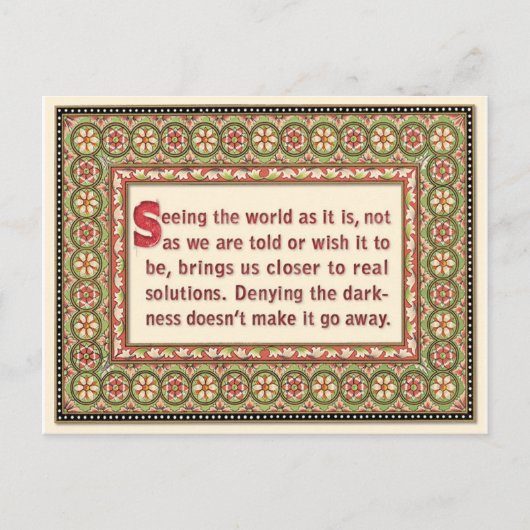 Quote Briefkaart of Mini Art (Voorkant)
