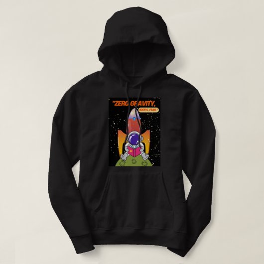 QUOTE BUITEN DE RUIMTE HOODIE (Design voorkant)