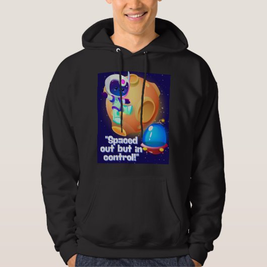 QUOTE BUITEN DE RUIMTE HOODIE (Voorkant)