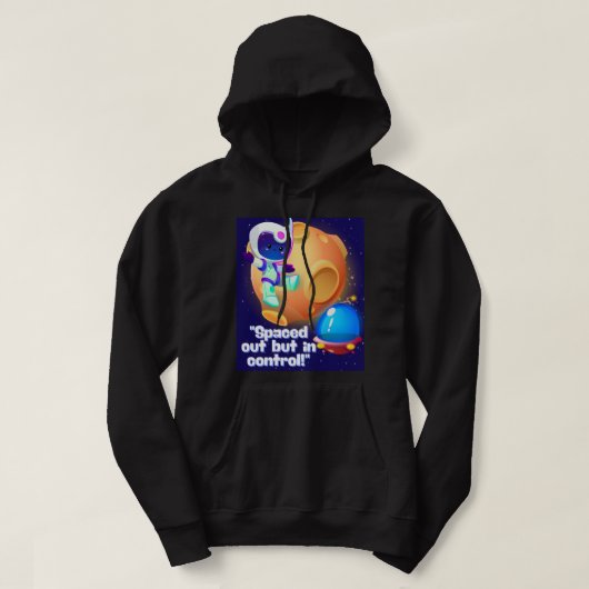 QUOTE BUITEN DE RUIMTE HOODIE (Design voorkant)