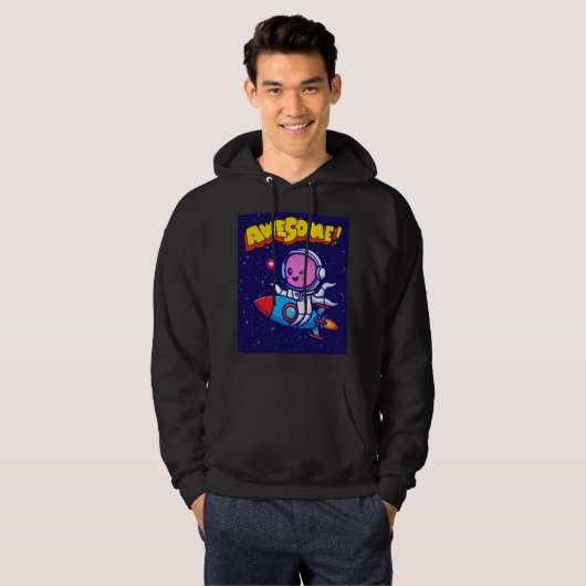 QUOTE BUITEN DE RUIMTE HOODIE (Voorkant volledig)
