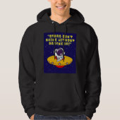 QUOTE BUITEN DE RUIMTE HOODIE (Voorkant)
