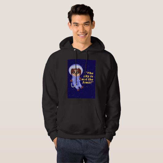 QUOTE BUITEN DE RUIMTE HOODIE (Voorkant volledig)