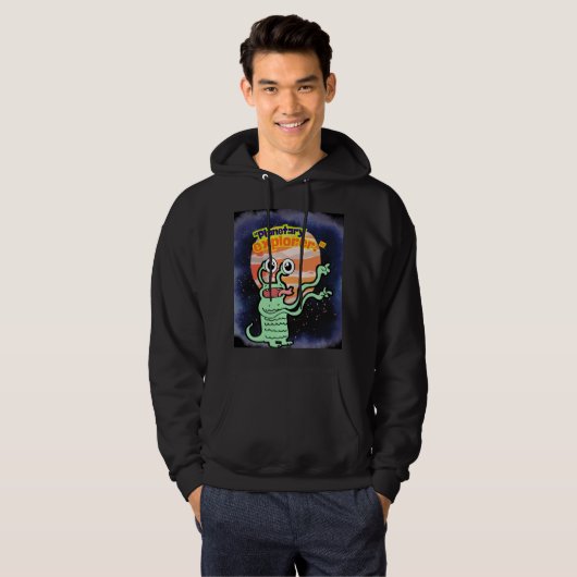 QUOTE BUITEN DE RUIMTE HOODIE (Voorkant volledig)