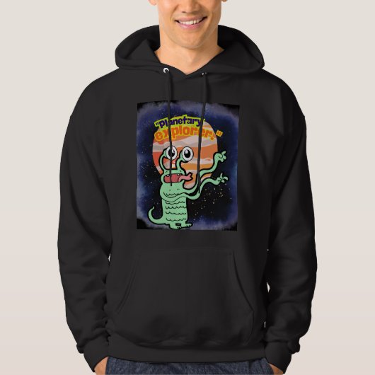 QUOTE BUITEN DE RUIMTE HOODIE (Voorkant)