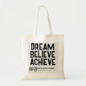 Quote Business Logo | Bevordering van het bedrijf Tote Bag (Voorkant)