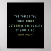 Quote By Marcus Aurelius, Mindset Motivational Quo Poster (Voorkant)