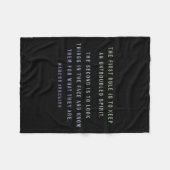 Quote By Marcus Aurelius Stoic, Mindset Motivation Fleece Deken (Voorkant (Horizontaal))