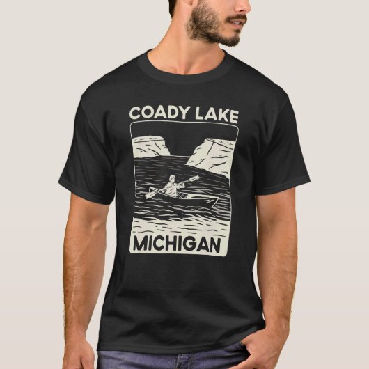 Quote Coady Lake Kayaking Michigan T-shirt (Voorkant)