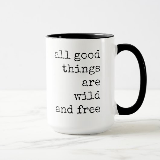 Quote Coffee Mok, alle goede dingen Mok (Rechts)