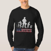 Quote Combat Veteran Heroes Militaire Leger T-shirt (Voorkant)