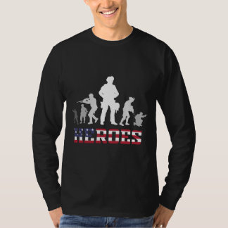 Quote Combat Veteran Heroes Militaire Leger T-shirt