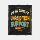 Quote Computer Engineer I'm My Family's Unpaid Tec Fleece Deken (Voorkant)