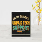 Quote Computer Engineer I'm My Family's Unpaid Tec Kaart (Gele Bloem)