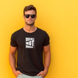 Quote daden niet woorden Vaderdag T-Shirt