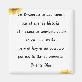 Quote de los Buenos dias Magnet Design (Voorkant)