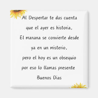 Quote de los Buenos dias Magnet Design