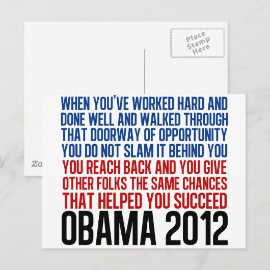 Quote Democratische Conventie Briefkaart (Voorkant / Achterkant)