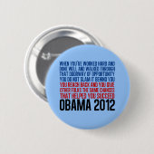 Quote Democratische Conventie Ronde Button 5,7 Cm (Voorkant /achterkant)