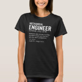 Quote E Mechanical Engineer Definition Engineer T-shirt (Voorkant)