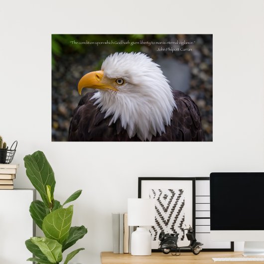Quote Eagle Eternal Vigilance Poster (Thuiskantoor)