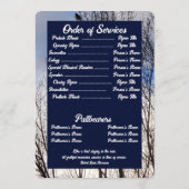 Quote Foto Pine Tree Forest Background Memorial P Programmakaart (Achterkant)