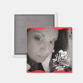 Quote Foto Valentijn's Day Lange afstand Magneet (Voorkant / Achterkant)