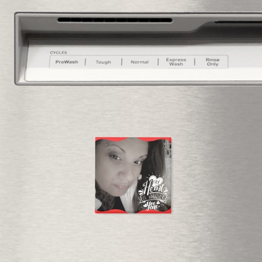 Quote Foto Valentijn's Day Lange afstand Magneet (Insitu (Vaatwasser))