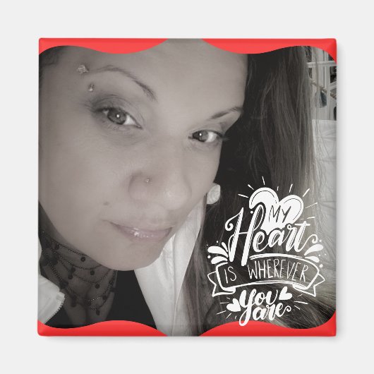 Quote Foto Valentijn's Day Lange afstand Magneet (Voorkant)