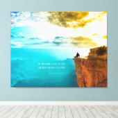 Quote Friedrich Nietzsche Natuur Adventure Natuur Canvas Afdruk (Insitu (Houten vloer))