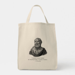 Quote goede daad filosoof Plato Tote Bag