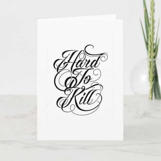 Quote - Hard To Kill - helder Kaart (Voorkant)