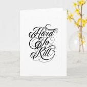Quote - Hard To Kill - helder Kaart (Gele Bloem)