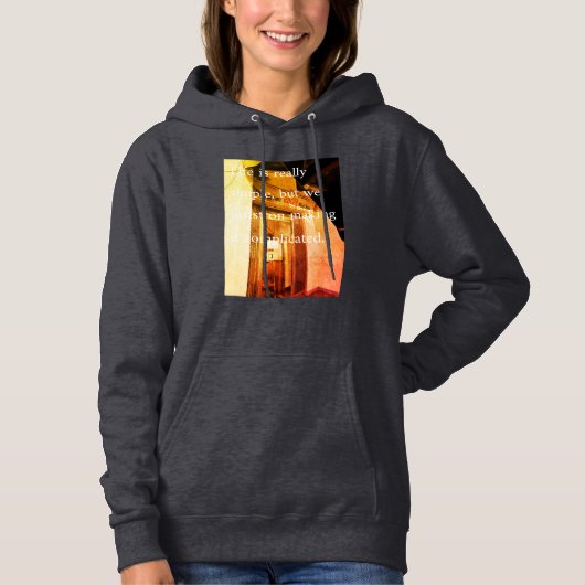 quote  hoodie (Voorkant)