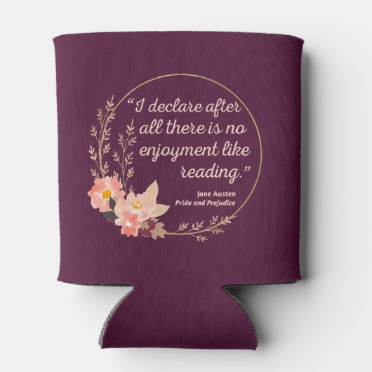 Quote III - Pride and Prejudice - Stijl Blikjeskoeler (Achterkant)