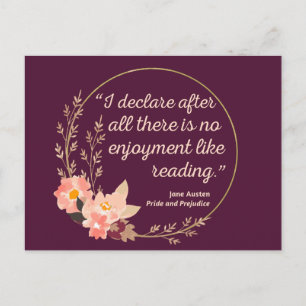 Quote III - Pride and Prejudice - Stijl Briefkaart