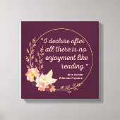 Quote III - Pride and Prejudice - Stijl Canvas Afdruk (Voorkant)