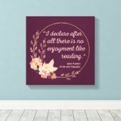 Quote III - Pride and Prejudice - Stijl Canvas Afdruk (Insitu (Houten vloer))