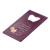 Quote III - Pride and Prejudice - Stijl Creditkaart Flessenopener (Achterkant Gekanteld)