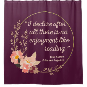 Quote III - Pride and Prejudice - Stijl Douchegordijn