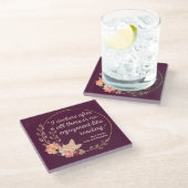 Quote III - Pride and Prejudice - Stijl Glazen Onderzetter (Schuin)