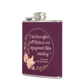 Quote III - Pride and Prejudice - Stijl Heupfles (Links)