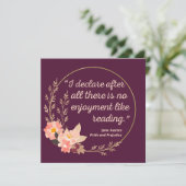 Quote III - Pride and Prejudice - Stijl Kaart (Staand voorkant)